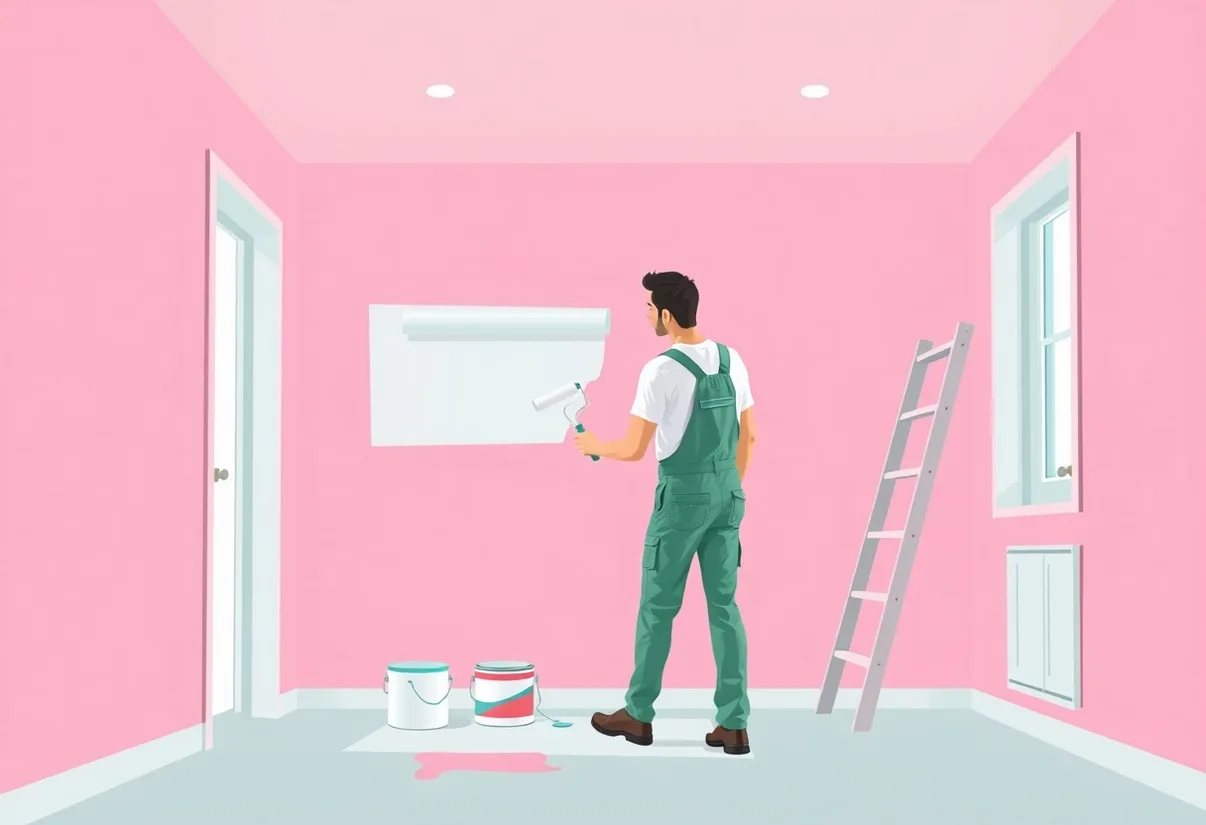 Peintre Sarreguemines 57200 en intervention sur un chantier